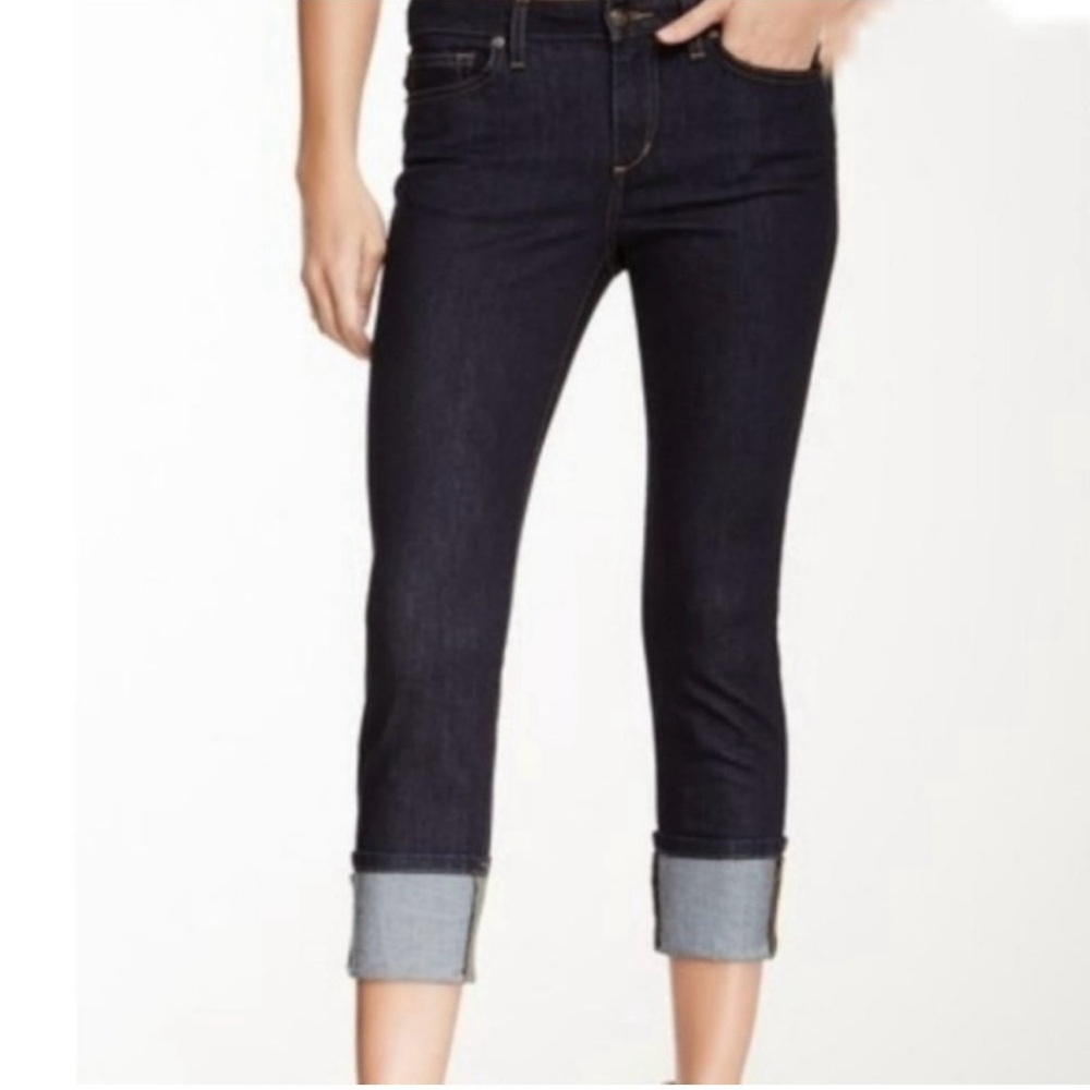 JOE'S JEANS Alyssa Beach Summer Cotton Denim Cuffed Crop 5 Pocket Jeans SZ 29